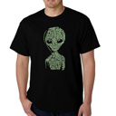  Mens Word Art T-shirt - Alien
