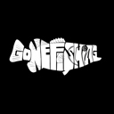  Mens Word Art T-shirt - Bass - Gone Fishing