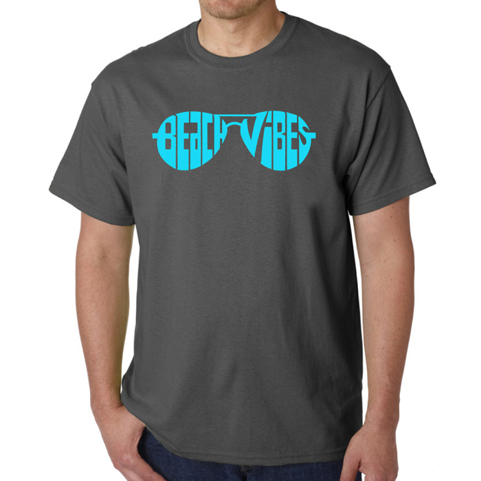 Beach Vibes - Mens Word Art T-Shirt