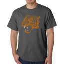Gray Large Mens Word Art T-shirt - Beast Mode