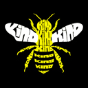  Mens Word Art T-shirt - Bee Kind