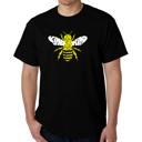 Black XXL Mens Word Art T-shirt - Bee Kind