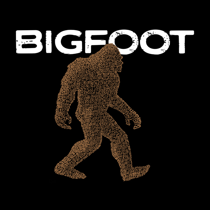 Bigfoot - Mens Word Art T-Shirt