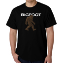 Black XXXL Bigfoot - Mens Word Art T-Shirt
