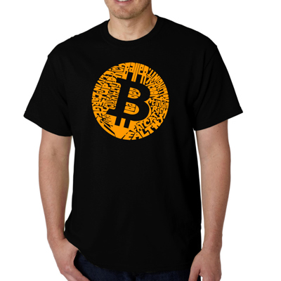 Mens Word Art T-shirt - Bitcoin