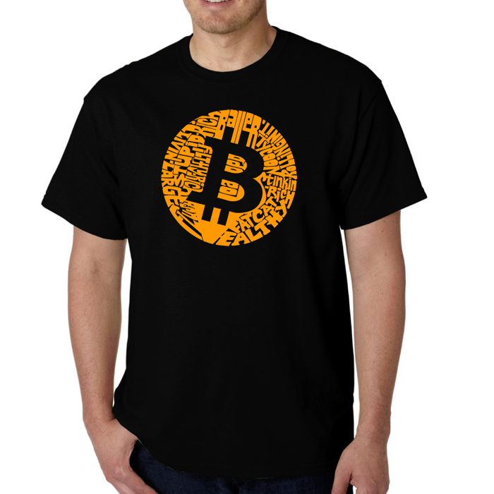 Mens Word Art T-shirt - Bitcoin