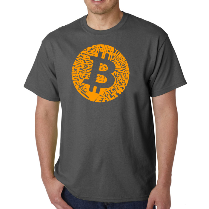 Mens Word Art T-shirt - Bitcoin