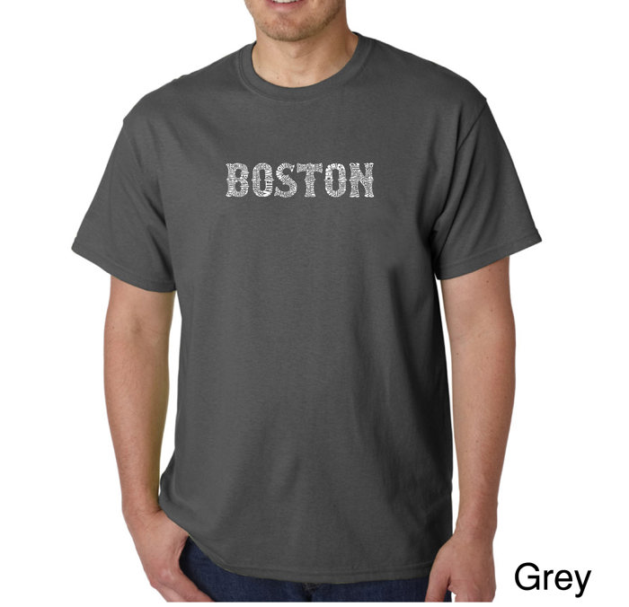 Mens Word Art T-shirt - BOSTON NEIGHBORHOODS