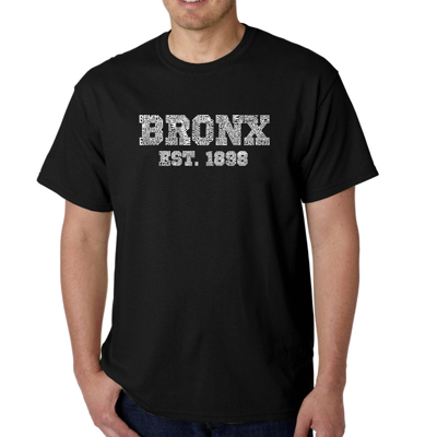 Mens Word Art T-shirt - POPULAR NEIGHBORHOODS IN BRONX, NY