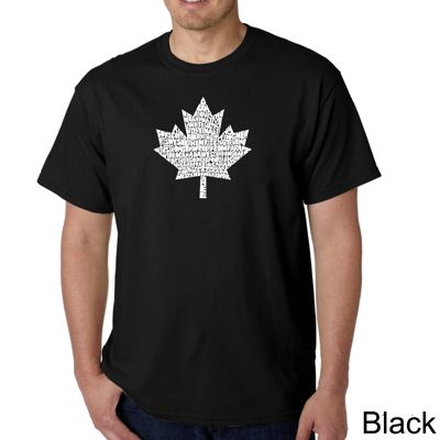 Mens Word Art T-shirt - CANADIAN NATIONAL ANTHEM