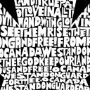  Mens Word Art T-shirt - CANADIAN NATIONAL ANTHEM