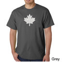 Gray XL Mens Word Art T-shirt - CANADIAN NATIONAL ANTHEM