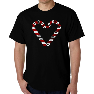 Candy Canes - Mens Word Art T-Shirt