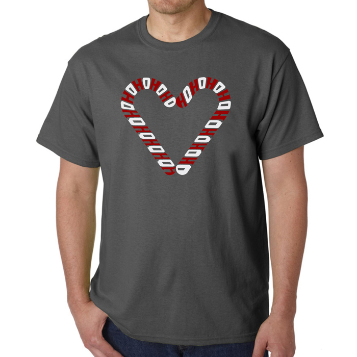 Candy Canes - Mens Word Art T-Shirt