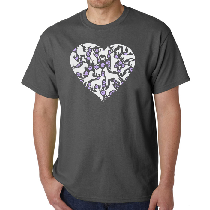 Dog Heart - Mens Word Art T-Shirt