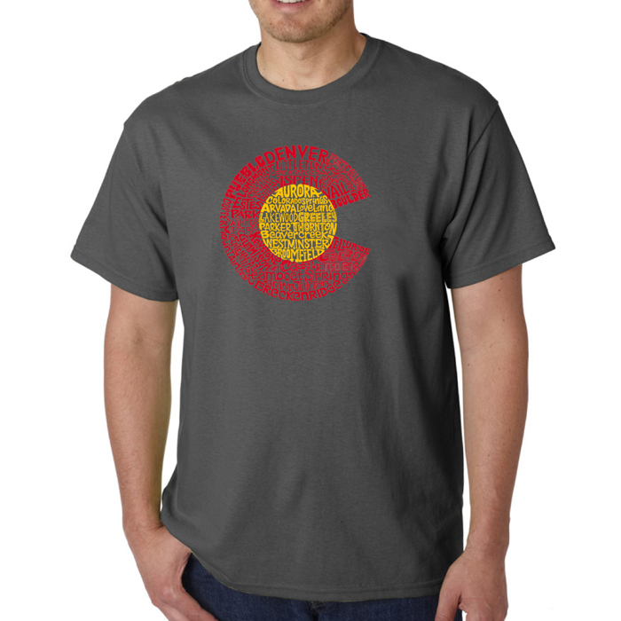 Mens Word Art T-shirt - Colorado