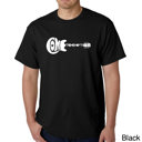 Black Large Mens Word Art T-shirt - COME TOGETHER