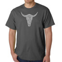 Gray Medium Mens Word Art T-shirt - COUNTRY MUSIC'S ALL TIME HITS
