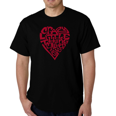 Mens Word Art T-shirt - Crazy Little Thing Called Love