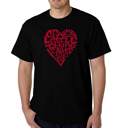 Black XXXL Mens Word Art T-shirt - Crazy Little Thing Called Love