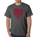 Gray XXL Mens Word Art T-shirt - Crazy Little Thing Called Love