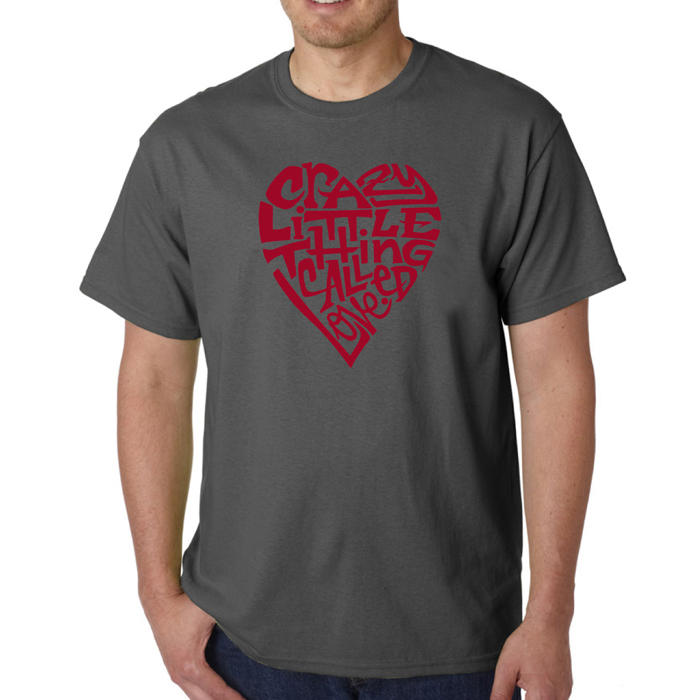Mens Word Art T-shirt - Crazy Little Thing Called Love