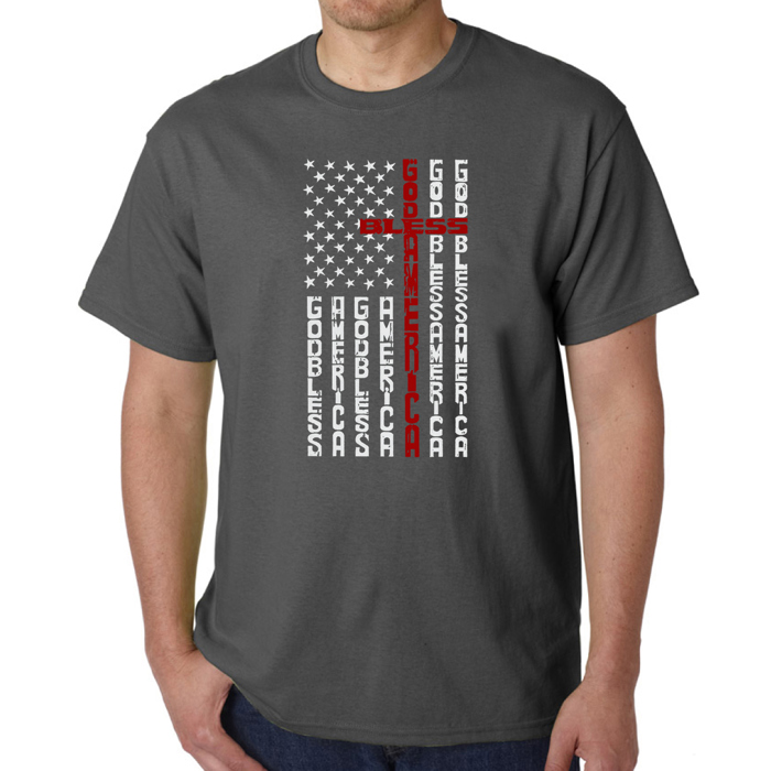 Cross Flag - Mens Word Art T-Shirt