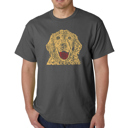 Gray Medium Mens Word Art T-shirt - Dog