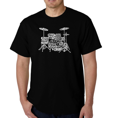 Mens Word Art T-shirt - Drums