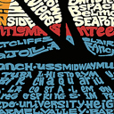  Mens Word Art T-shirt - Cities In San Diego
