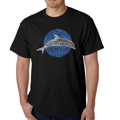 Mens Word Art T-shirt - Species of Dolphin