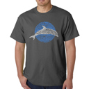  Mens Word Art T-shirt - Species of Dolphin