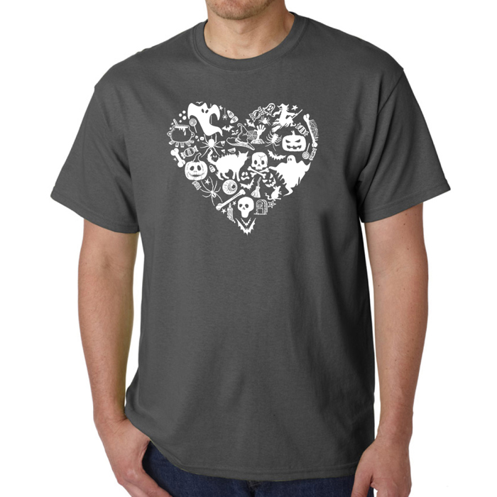 Halloween Heart - Mens Word Art T-Shirt
