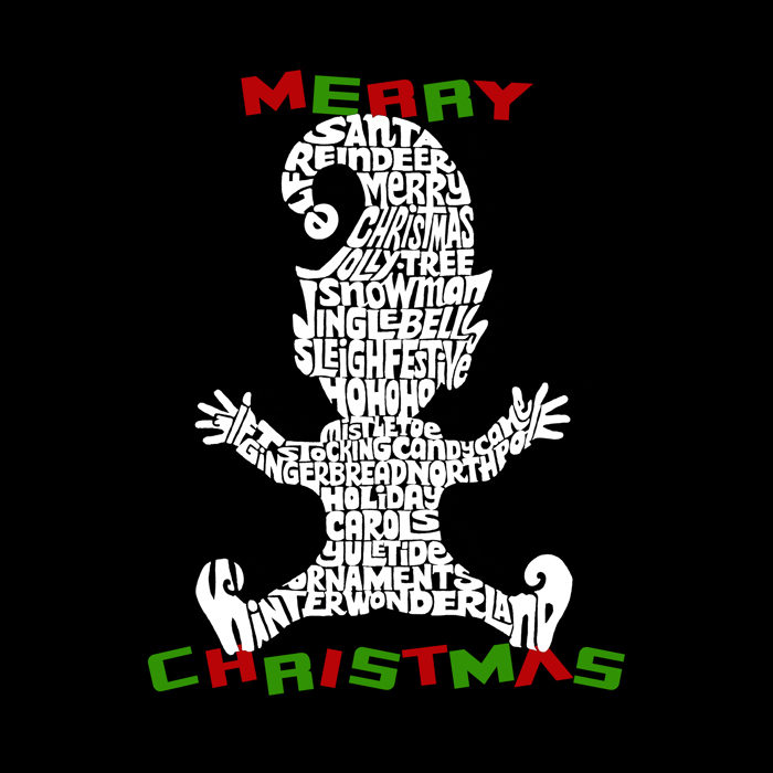 Christmas Elf - Mens Word Art T-Shirt