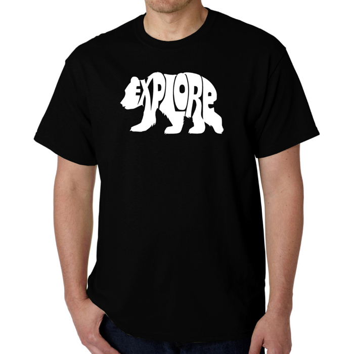 Explore - Mens Word Art T-Shirt