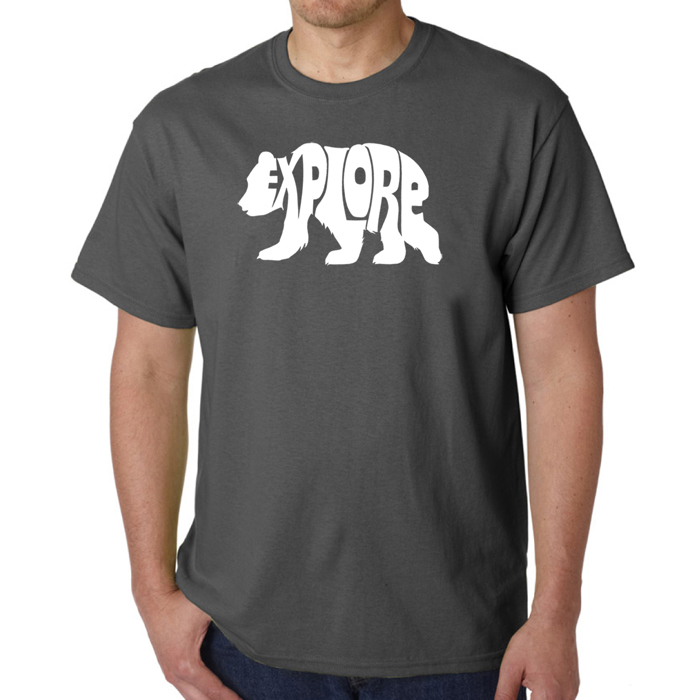 Explore - Mens Word Art T-Shirt