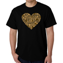Black Medium Fall Vibes  - Mens Word Art T-Shirt