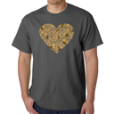 Gray XXXXL Fall Vibes  - Mens Word Art T-Shirt