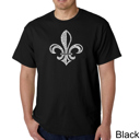 Black Large Mens Word Art T-shirt - LYRICS TO WHEN THE SAINTS GO MARCHING IN