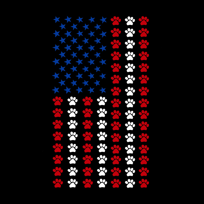 Paws Flag - Men's Word Art T-Shirt