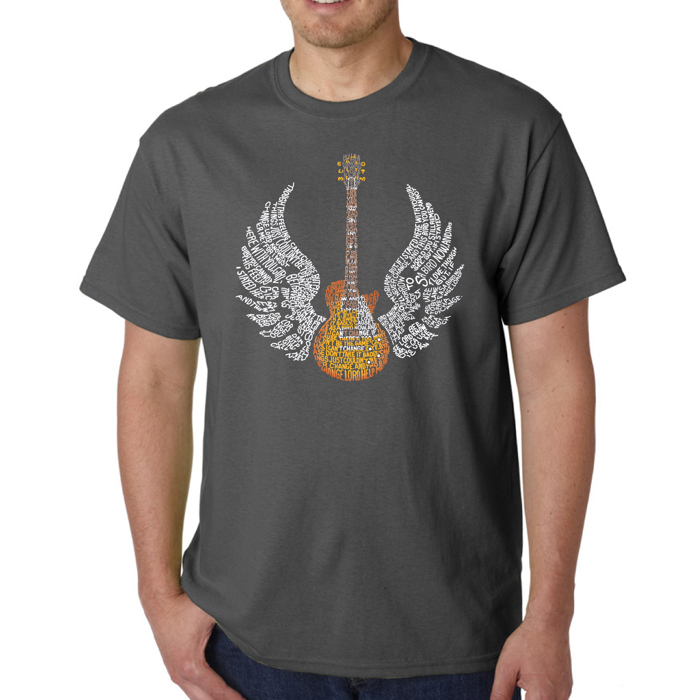 Mens Word Art T-shirt - LYRICS TO FREEBIRD