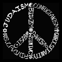  Mens Word Art T-shirt - Different Faiths peace sign