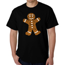 Black XL Gingerbread - Mens Word Art T-Shirt
