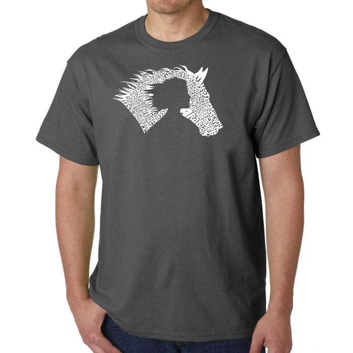 Girl Horse - Mens Word Art T-Shirt