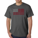 Gray XL Mens Word Art T-shirt - God Bless America