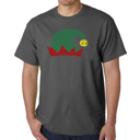 Gray Small Christmas Elf Hat - Mens Word Art T-Shirt