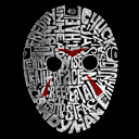  Mens Word Art T-shirt - Slasher Movie Villians