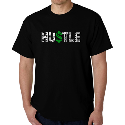 Mens Word Art T-shirt - Hustle