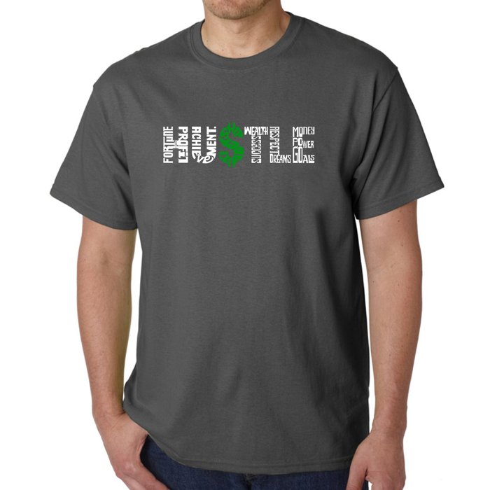 Mens Word Art T-shirt - Hustle