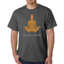 Gray Small Mens Word Art T-shirt - Inhale Exhale